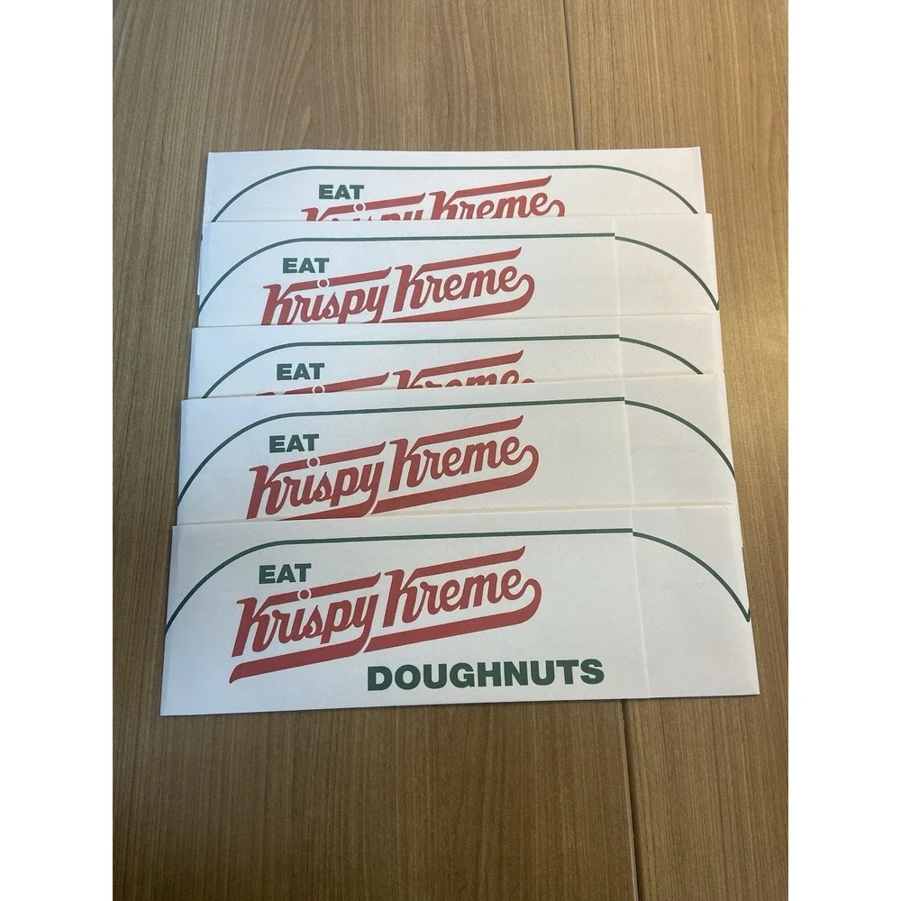 KRISPY KREME DOUGHNUTS‎ Retro Paper Hats Lot Of 5 Party Vintage Like Donuts
